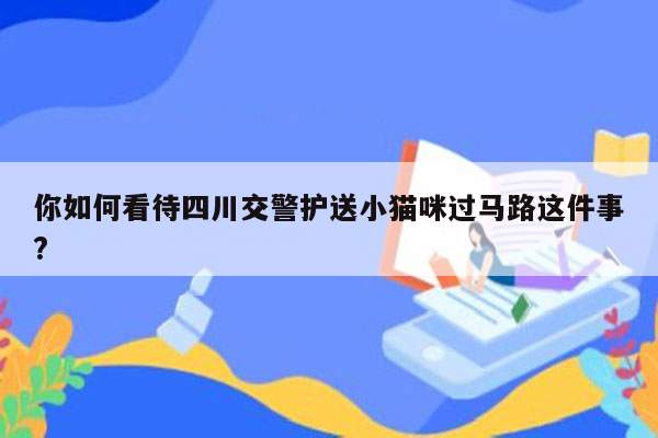 你如何看待四川交警护送小猫咪过马路这件事?