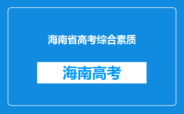 海南综合素质评价学生做自我评价在哪个网站可以打开填