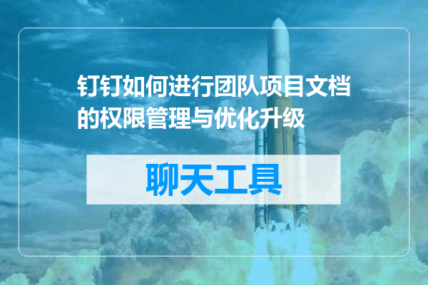 钉钉如何进行团队项目文档的权限管理与优化升级