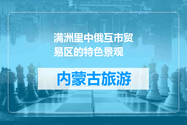 满洲里中俄互市贸易区的特色景观