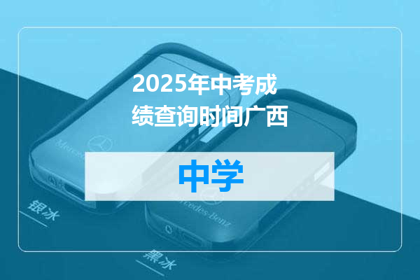 2025年中考成绩查询时间广西