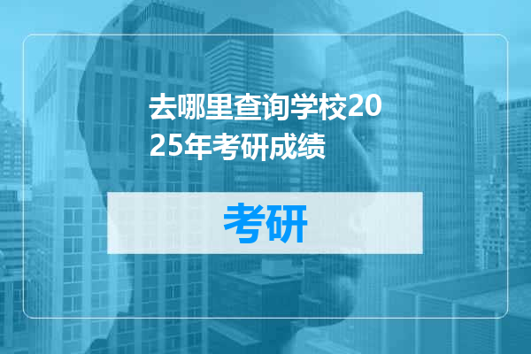 去哪里查询学校2025年考研成绩